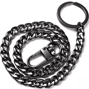 Unisex-Hosenkette – Schwarzes Metallzubehör für Jeans, Kinder und Erwachsene
