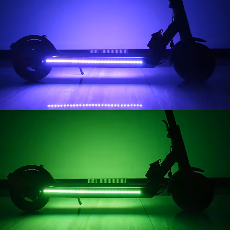 LED-Lichtset für E-Scooter – farbige wasserdichte Streifen mit USB-Fernbedienung