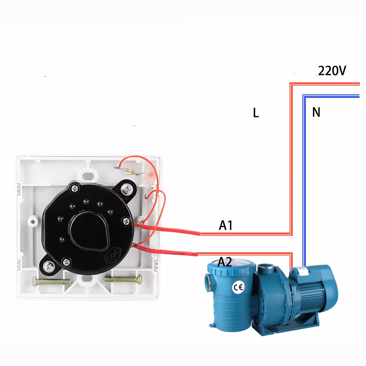 Elektrischer Schalter mit Timer zur Steuerung der Nutzungsdauer
