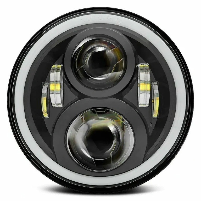 Universeller LED-Scheinwerfer 7 Zoll, kompatibel mit Auto, Motorrad, ATV, LKW, Traktor