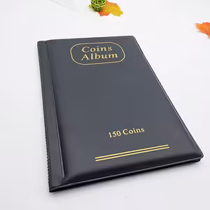 Münzalbum – Ordner mit 150 Fächern für Münzsammlung, Briefmarken, Token