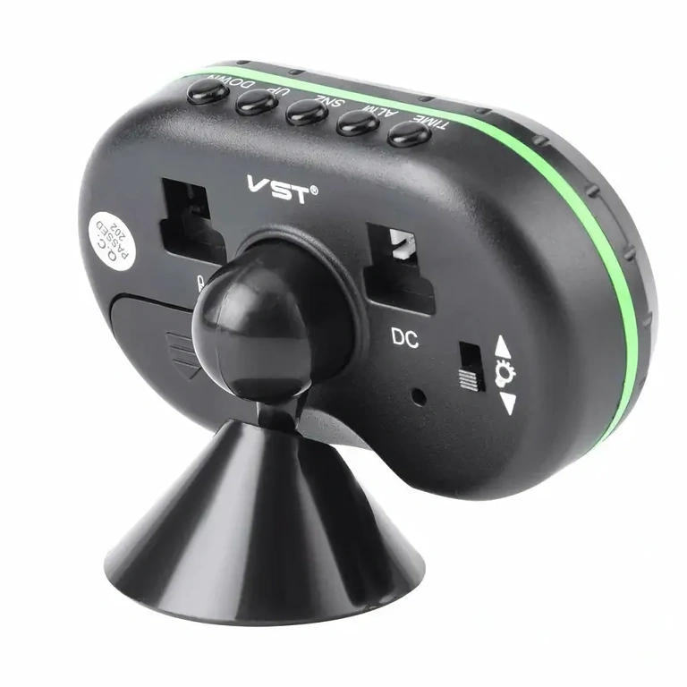 Digitale Uhr mit Anzeige für Auto-Spannung und Temperatur