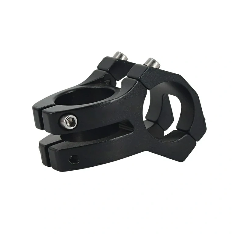 Sportlicher kurzer MTB-Vorbau 31,8 mm, schwarz, aus leichtem und robustem Aluminium