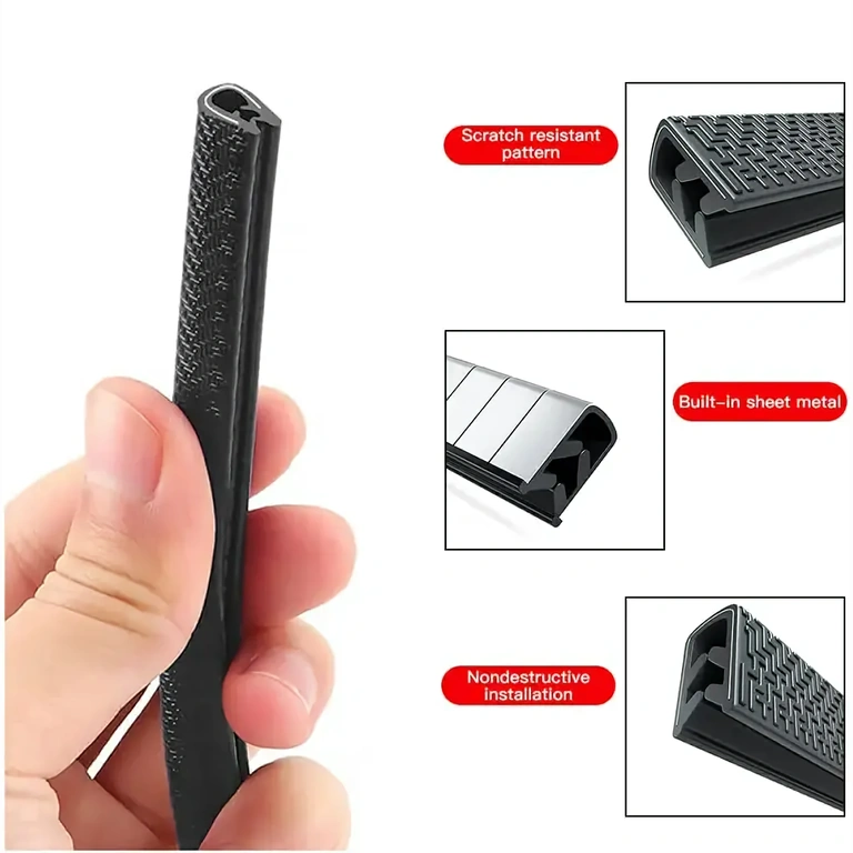 Türdichtung mit Metalleinlage zum Schutz der Autotüren