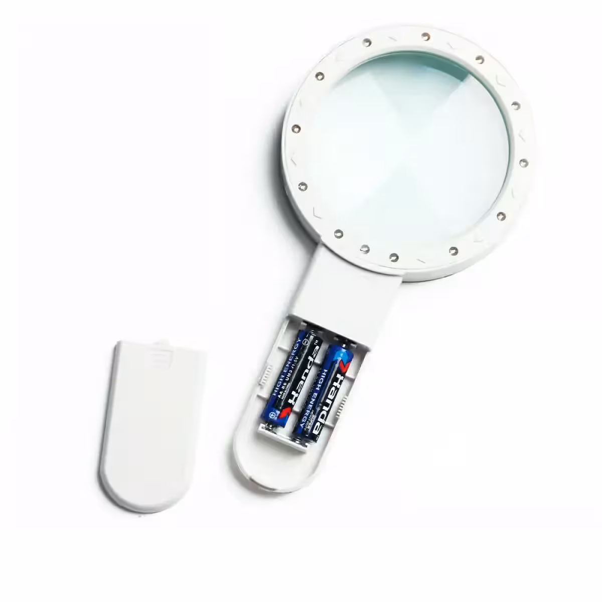 Ergonomische Lupe mit komfortablem Griff und starker Beleuchtung