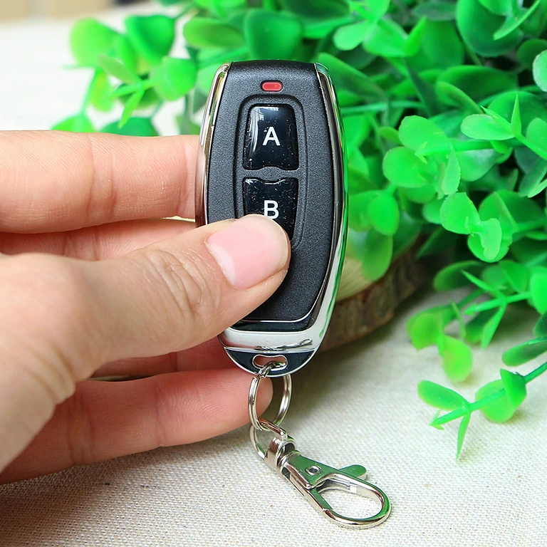 Kompaktes Modell mit 2 Tasten, 433MHz Frequenz, Lerncode 1527