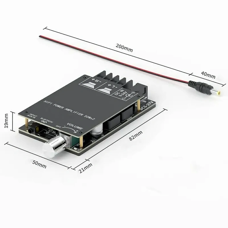 Kompakter digitaler Stereo Hi-Fi Verstärker 2x50W