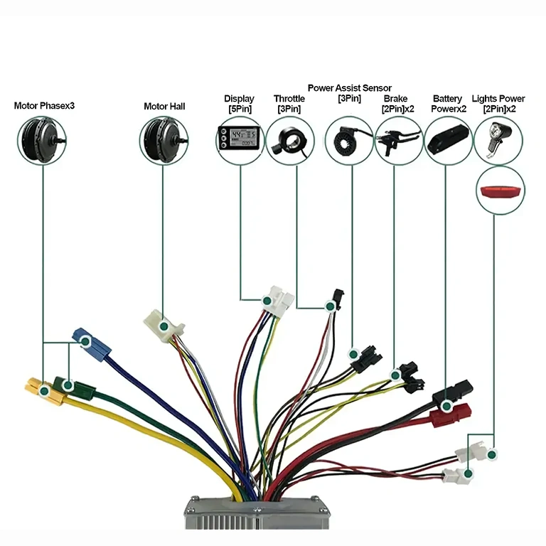 Controller kompatibel mit 48V-Batterien für E-Scooter