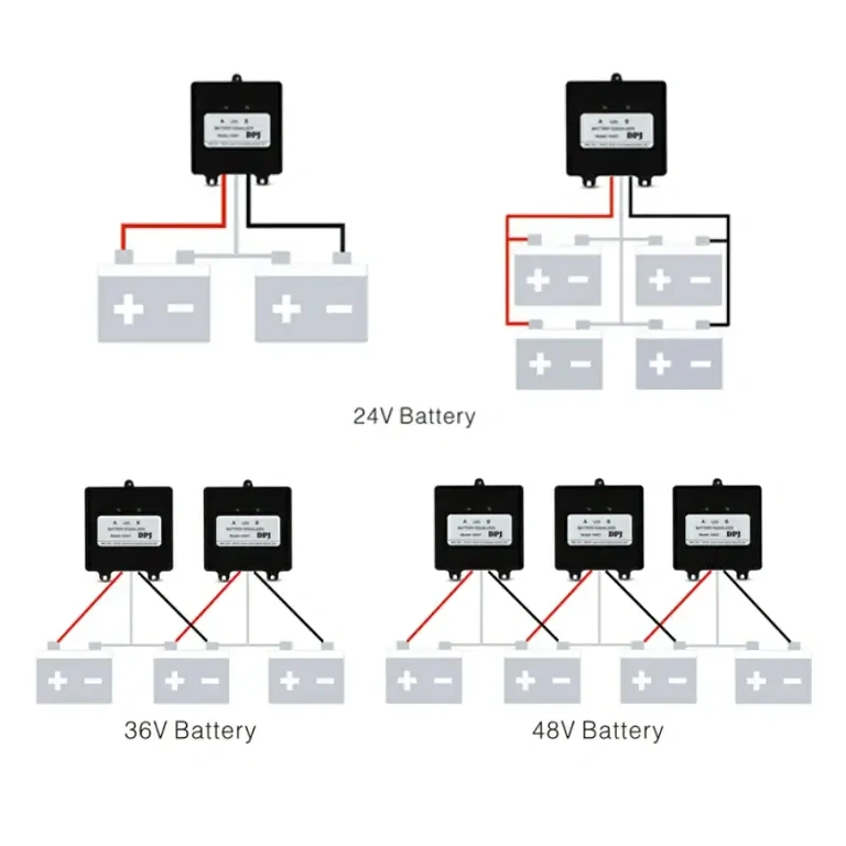 HA01-Modul für die Reihenschaltung von 12V-Batterien