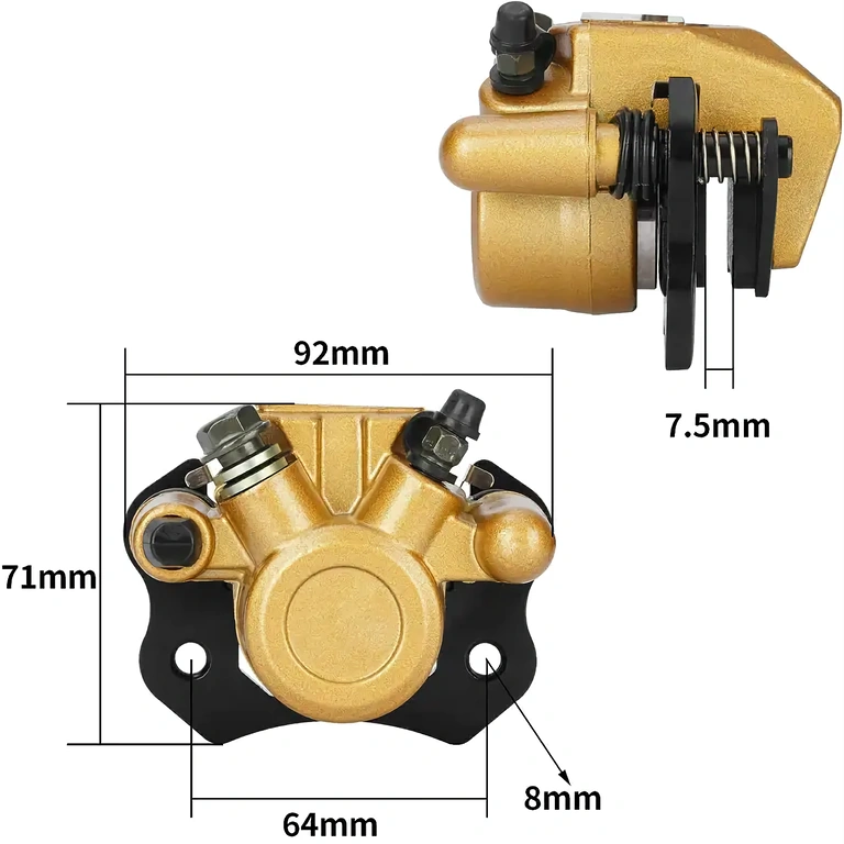 Universeller ATV-Scheibenbremssattel für 50cc–250cc
