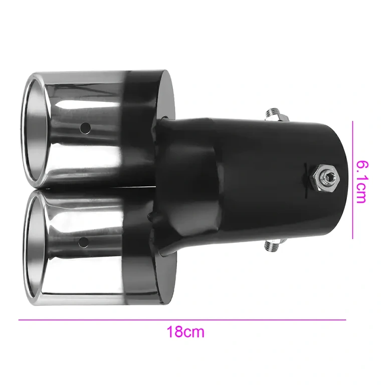 Sportliches Autozubehör für Auspuffrohre mit Doppelendrohren