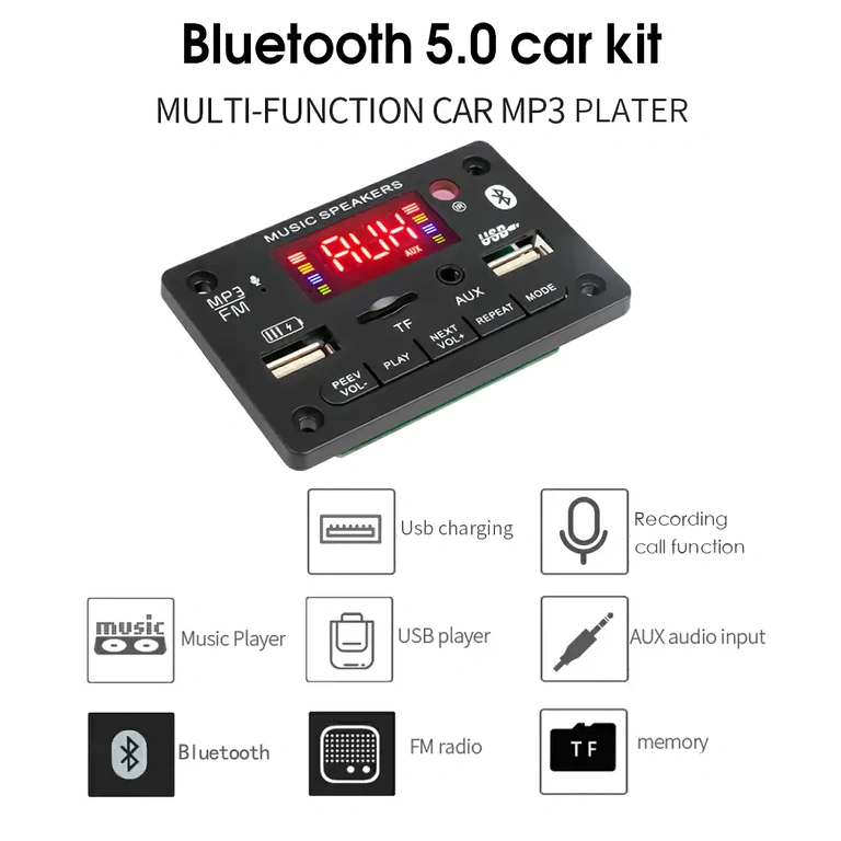 Modul mit MP3-Player, FM-Radio und Bluetooth 5.0 für DIY-Projekte
