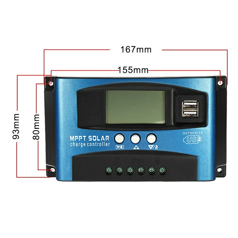 Solarregler 100A mit kompaktem Design Laderegler für kompakte Solarsysteme