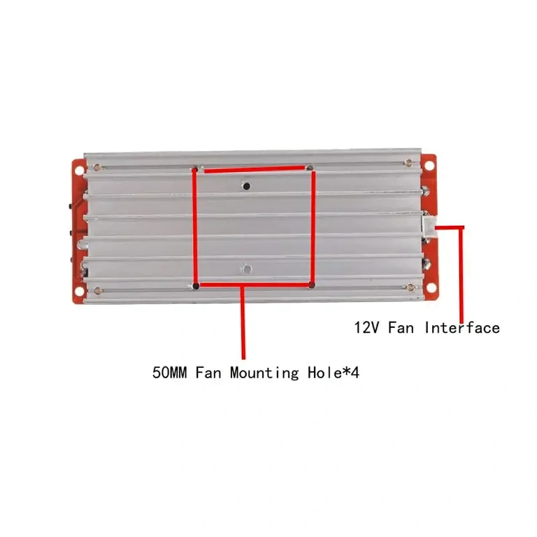 Boost-Modul mit Kühlkörper für effiziente Kühlung DC-DC Konverter mit aktiver Wärmeableitung, empfohlen für Dauerbetrieb