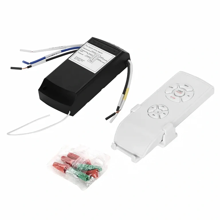 Fernbedienung mit 220V-Empfänger für Ventilator oder dimmbare Lampe