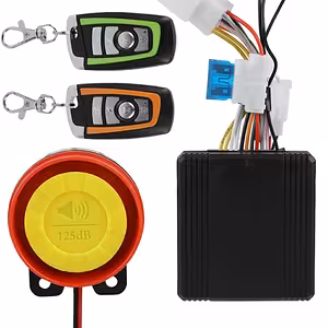 Motorrad-/Scooter-/ATV-Diebstahlalarmsystem – 125 dB, 2 Fernbedienungen, Motorsteuerung