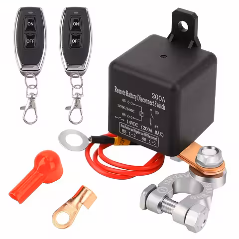Hauptschalter Autobatterie mit Fernbedienung 12V – Fernsteuerung und Batterieschutz 200A