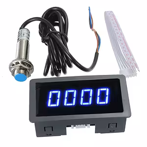 Digitaler Drehzahlmesser mit Hall-Sensor für Traktor, Drehbank, Mähdrescher – 12V/24V, LED-RPM