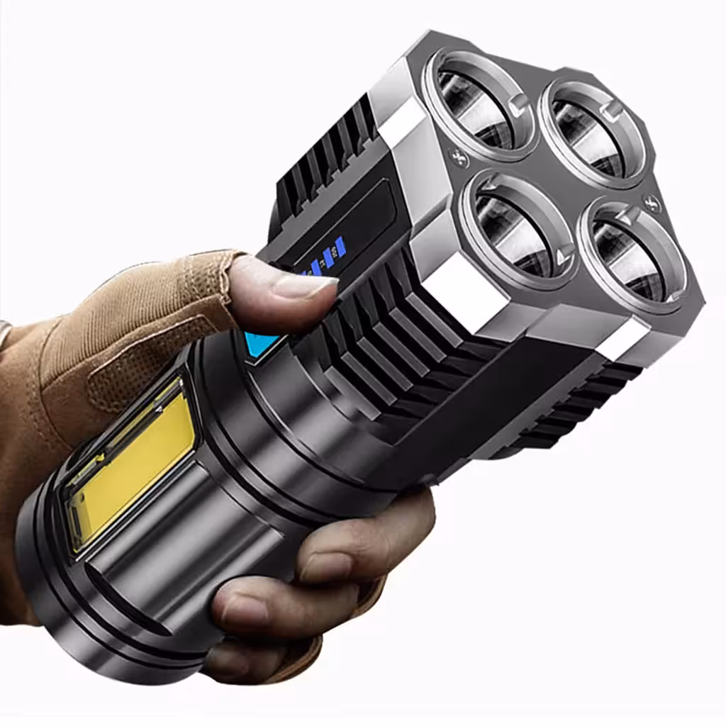 Wiederaufladbare LED-Taschenlampe – ideal für Jagd, Angeln, Camping