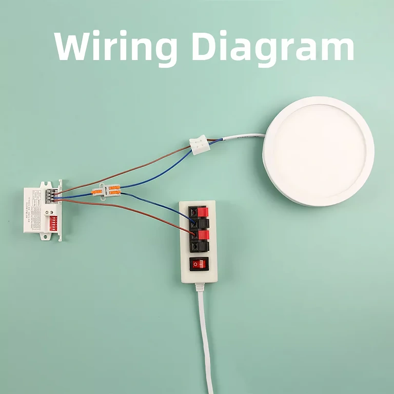 Schaltplan elektrische Verbindung Anschlussdiagramm des Bewegungssensors an 220V