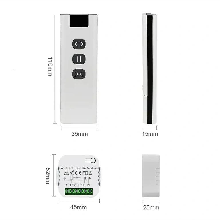 Alle Komponenten des Sets: Controller, Fernbedienung und Halterung