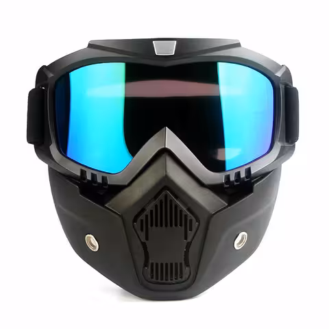 Full-Face Schutzbrille mit Maske – Airsoft, Motorrad, ATV, Extremsport