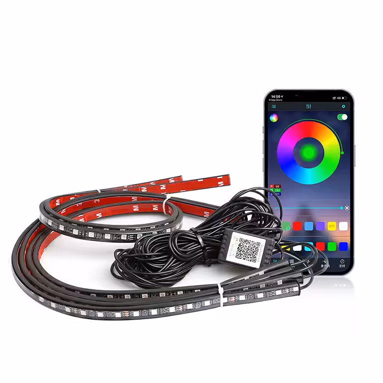 RGB LED-Außenlichtset Auto – Leuchtstreifen unter dem Fahrzeug