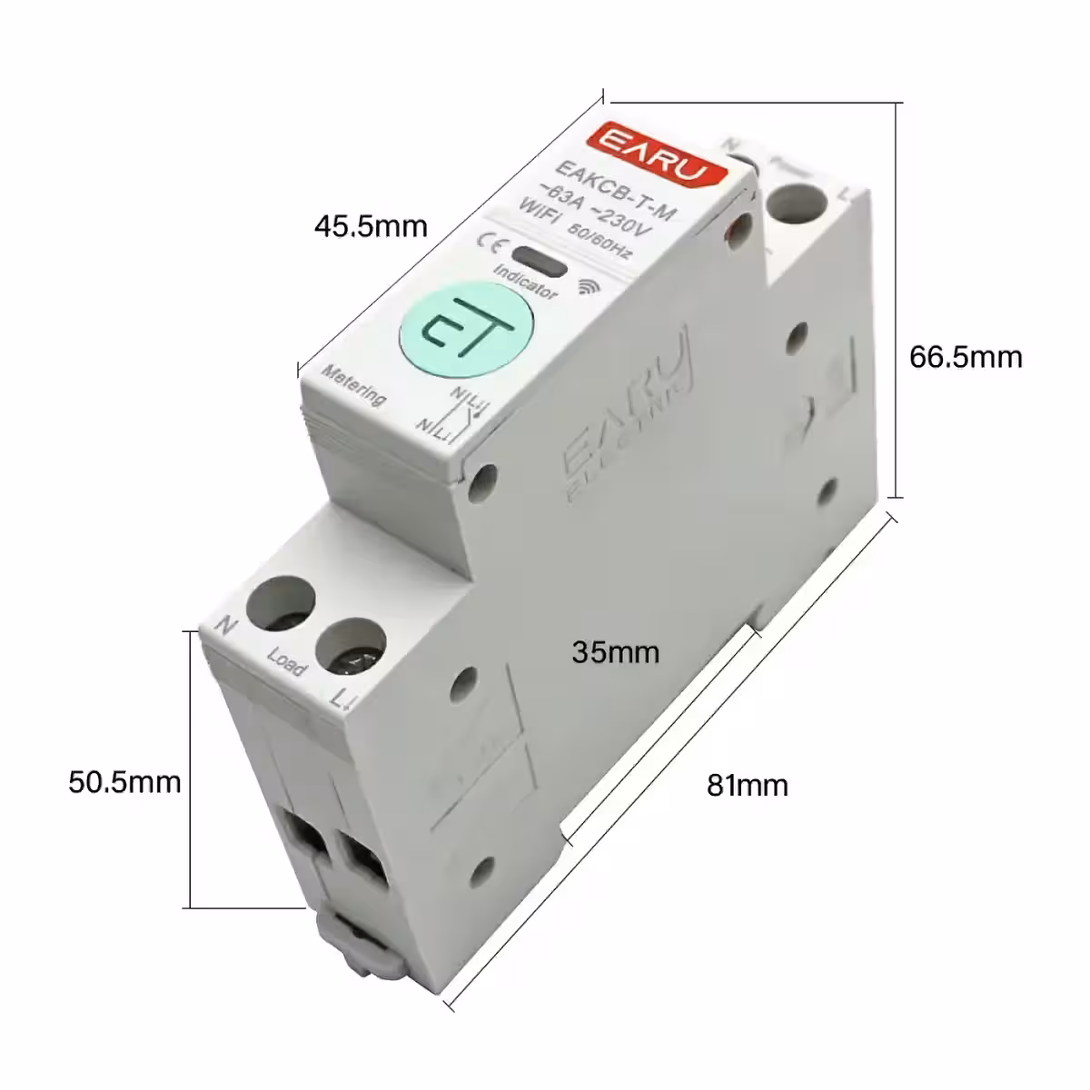 Seitenprofil des Smart-Meters mit modernem Design