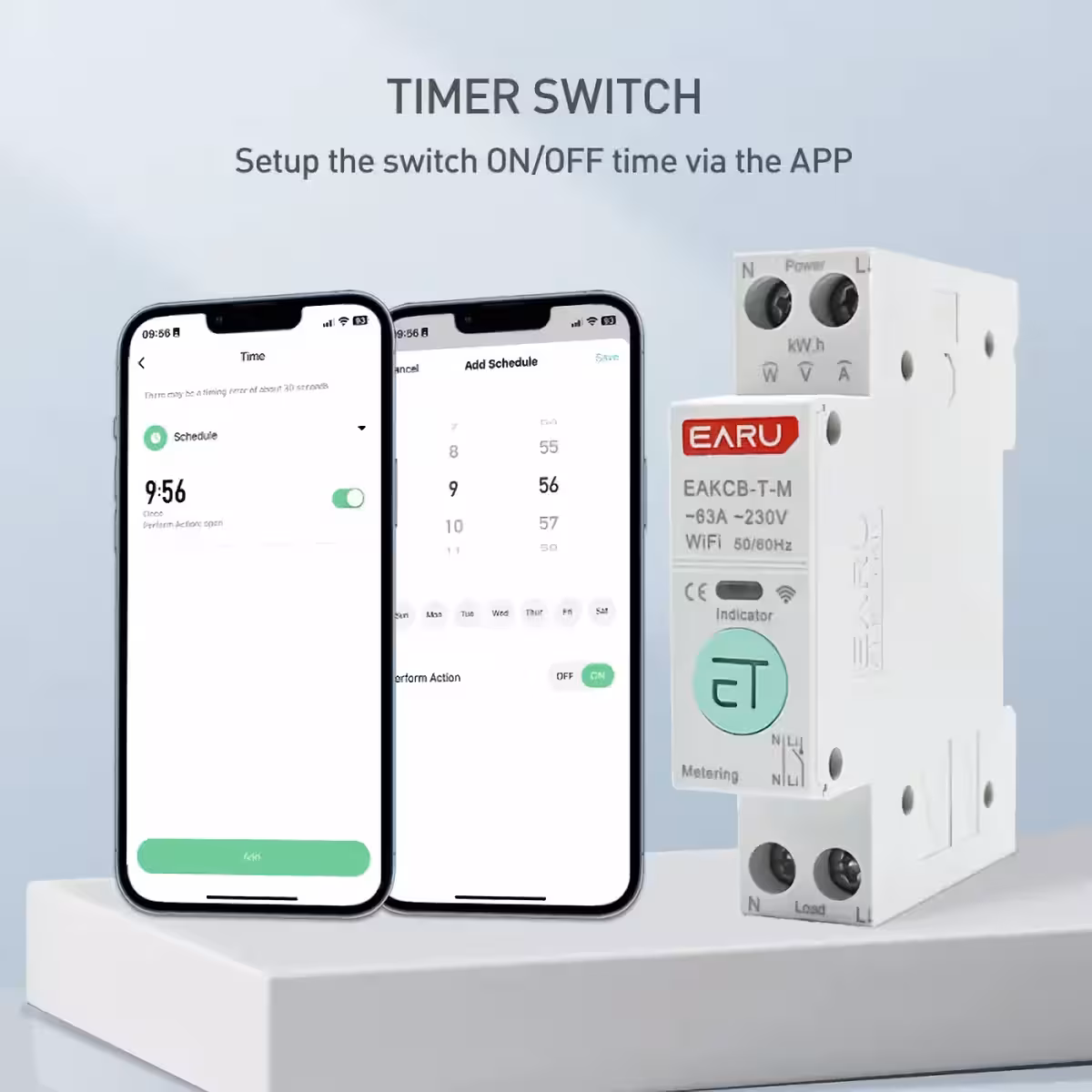 Tuya-App-Oberfläche zur Einstellung von Spannungs- und Stromgrenzen