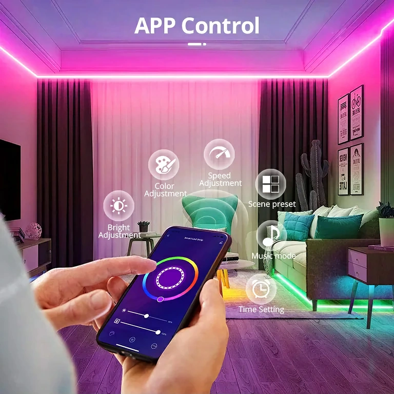 LED-Controller synchronisiert mit Musik, perfekt für Partys und lebendige Atmosphäre