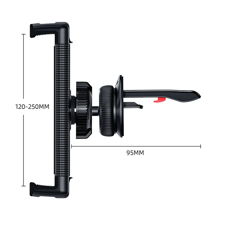 Kompakte und leichte Tablet-Halterung, Befestigung am Lüftungsgitter