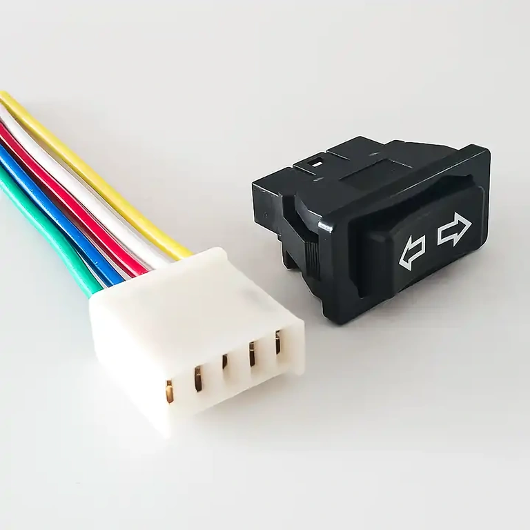 Wechselschalter für Drehrichtung Motor 20A Kippschalter 3 Positionen mit Rückstellung, Nennstrom 20A