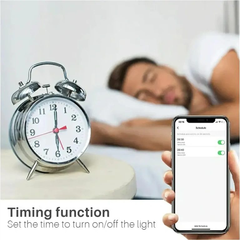 E27 LED-Lampe mit WiFi, Helligkeitsanpassung und personalisierten Szenen