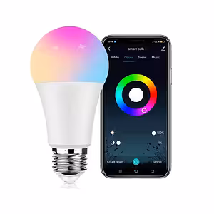 Smart LED-Birne WiFi RGB Tuya – multicolor, Steuerung über Smartphone