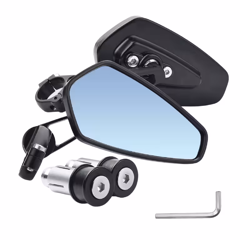 Universelle Rückspiegel für Motorrad, ATV, Fahrrad und Elektroroller – 360° einstellbar, Aluminium