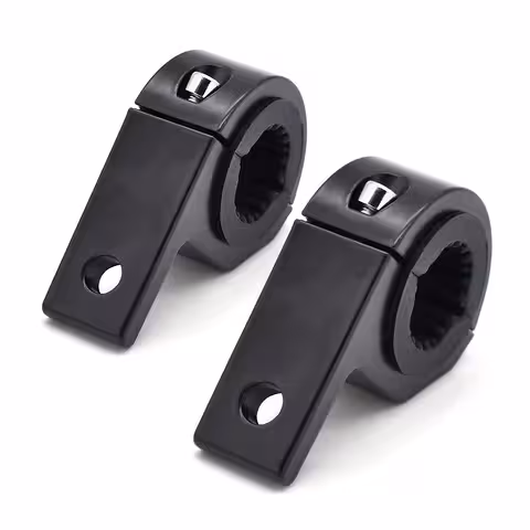 Set 2 universelle Aluminiumhalter 22–32mm für Zubehör – Scheinwerfer, Kameras, Spiegel für Roller, Fahrrad, Motorrad, ATV