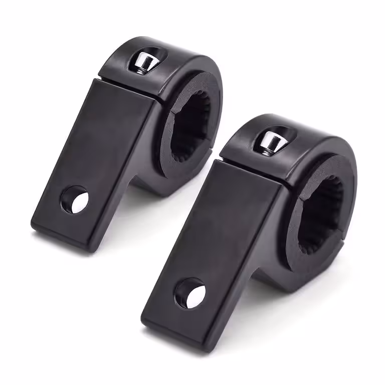 Set 2 universelle Aluminiumhalter 22–32mm für Zubehör – Scheinwerfer, Kameras, Spiegel für Roller, Fahrrad, Motorrad, ATV