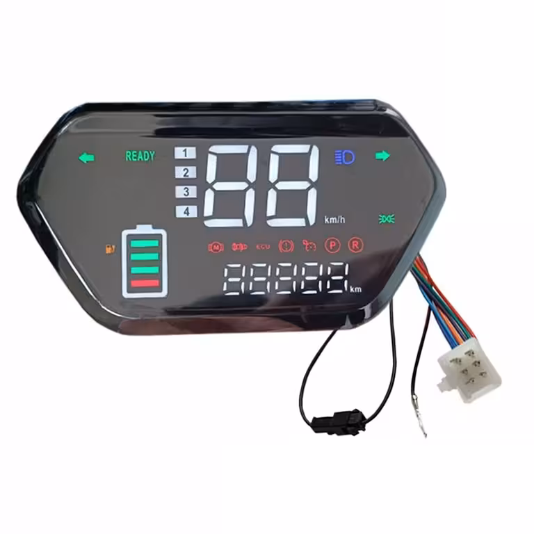 Digitales LCD-Display für Roller, E-Bike, E-Scooter, Harley und CityCoco – kompatibel mit 48V, 60V, 72V