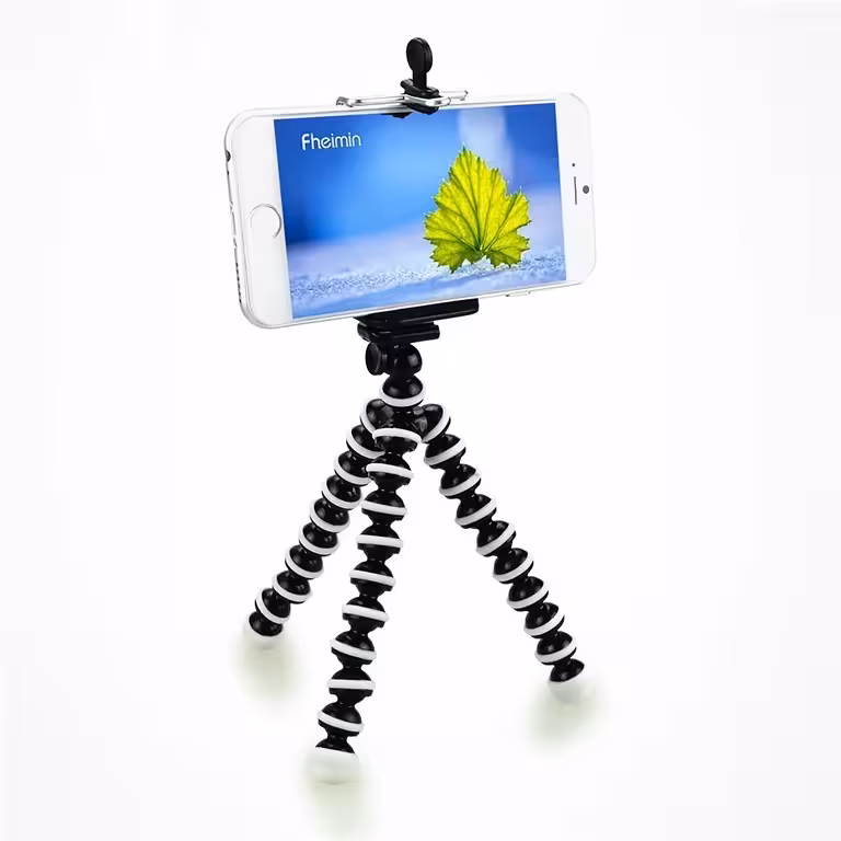 Flexibles Stativ mit universellem Halter für Handy, Kamera und Video – ideal für iPhone, Samsung, DSLR