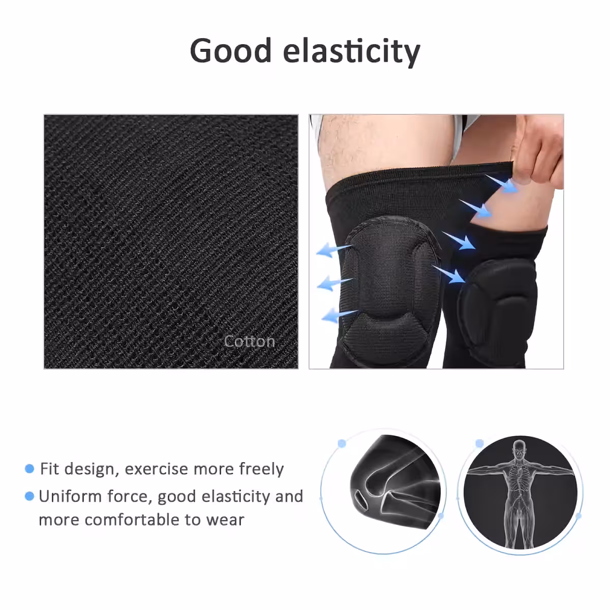 Elastisches Kompressions-Knieband, ideal bei Arthrose und Überlastung