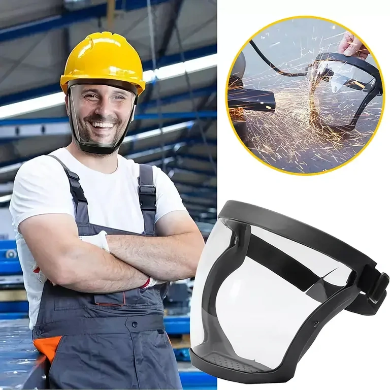 Gesichtsmaske mit Staubfilter, verwendet auf Baustellen zum Schutz vor Staub