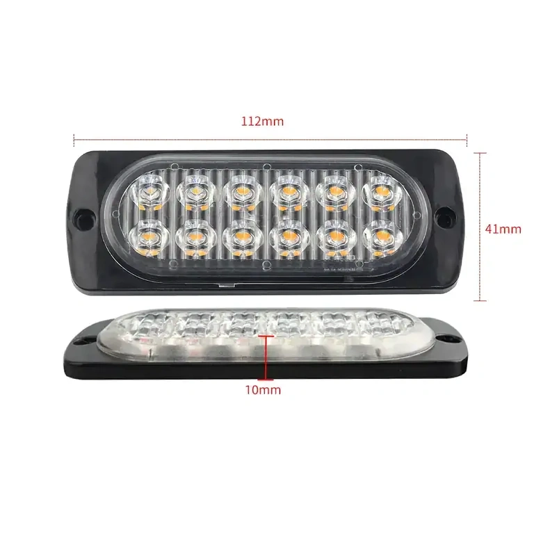 Wasserdichtes und staubgeschütztes gelbes Autostroboskop, geeignet für alle Wetterbedingungen