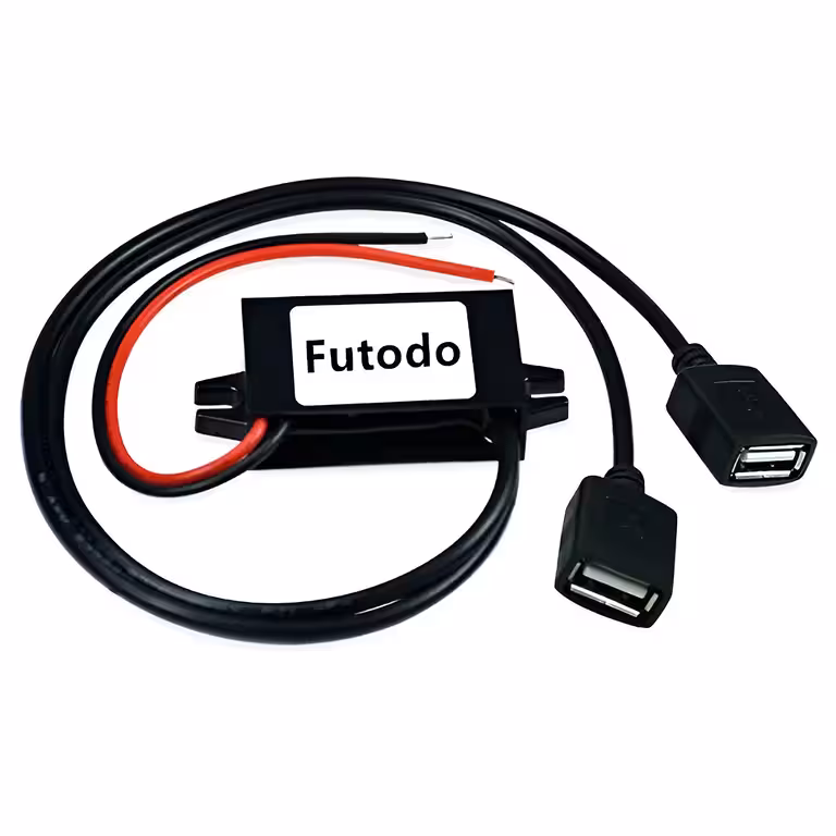 Step-Down-Modul 12V 24V 36V 48V auf 5V 3A – USB-Konverter für Auto-Kamera, Handy, Solarsystem