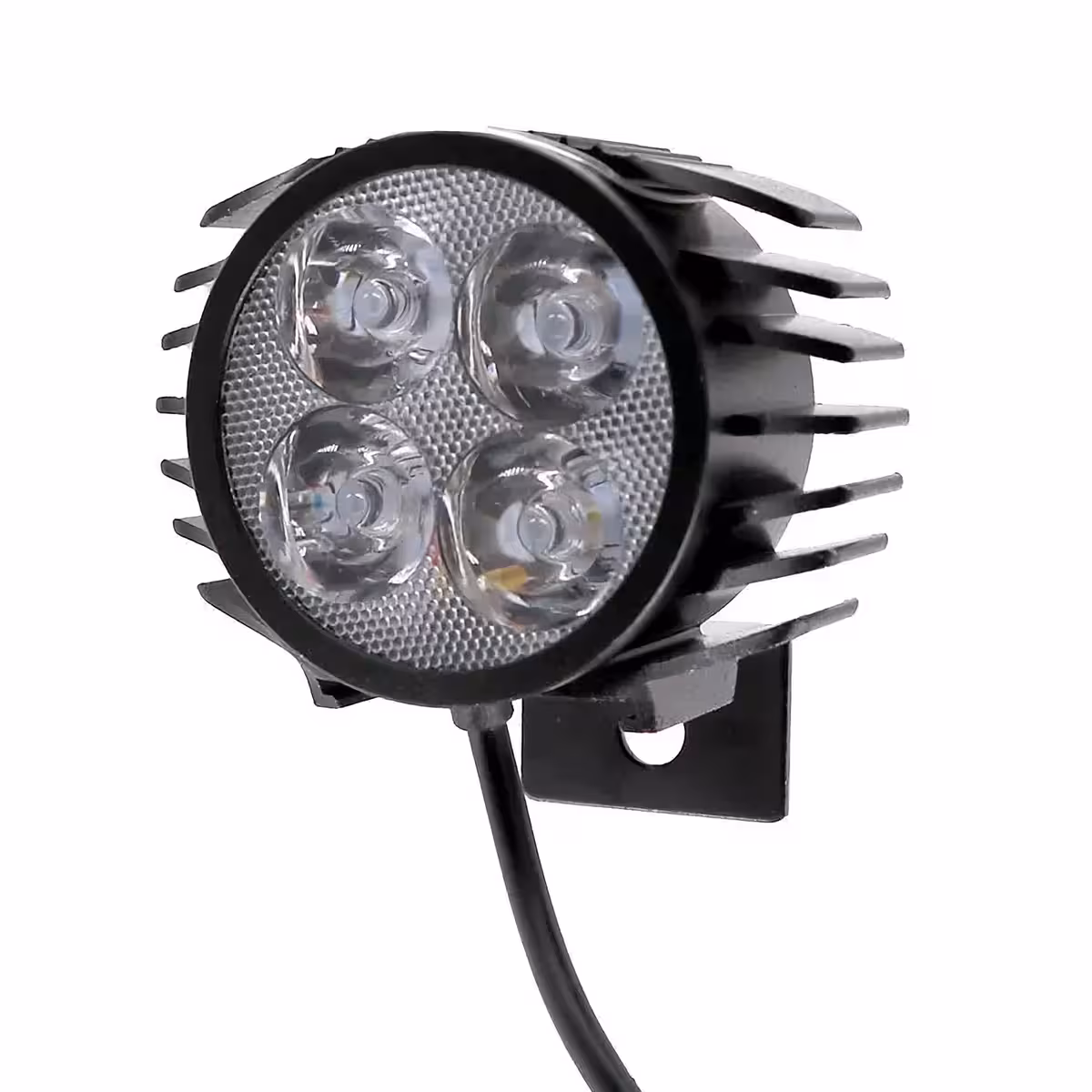 LED-Scheinwerfer für Scooter und Fahrräder, Frontansicht, unterschiedliche Lichtfarbe