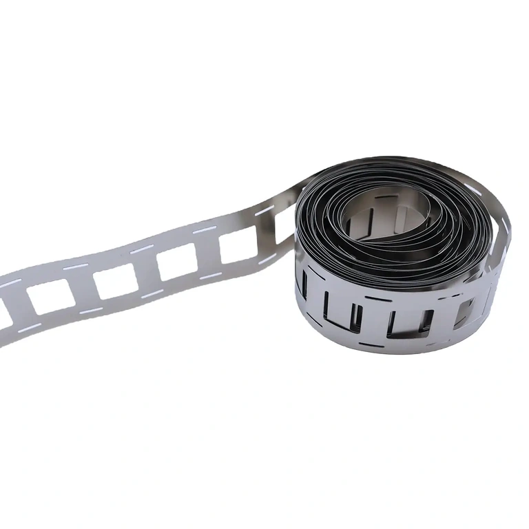 Punktschweißprozess auf reinem Nickelband