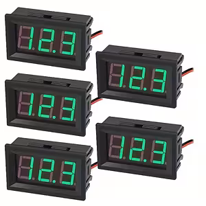 Set 5 digitales Panel-Voltmeter 5V–120V DC