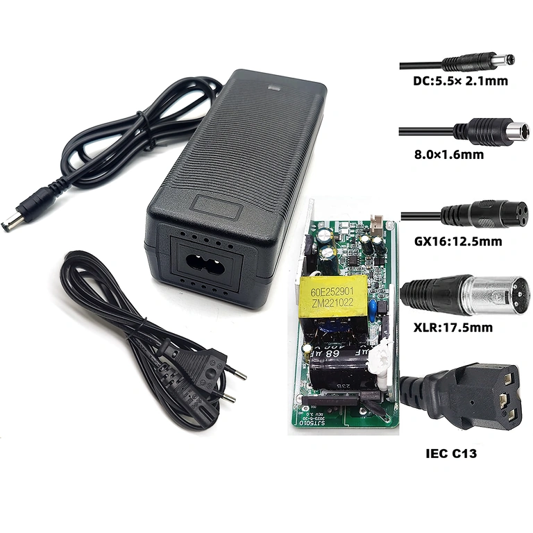 Ladegerät 48V–54,6V 2A mit 8mm Koaxialstecker, kompatibel mit Xiaomi und Segway-Ninebot
