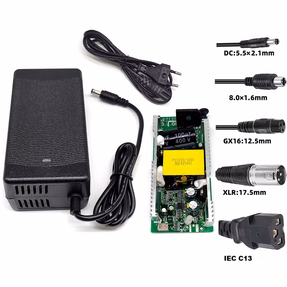 Ladegerät 60V–67,2V 2A kompatibel mit verschiedenen Elektrofahrzeugen, CityCoco, Harley, Scooter und E-Bikes