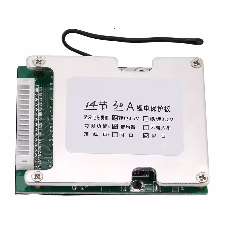 BMS 14S 52V 30A für Li-Ion Batterien – Schutz und Balancierung der Akkus