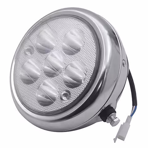 Runder LED-Scheinwerfer 5 Zoll für Elektro-Scooter, Motorrad, Citycoco und Harley – Beleuchtung 12V–80V